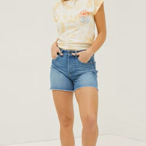 Fatface Courtney Cut Off Denim Shorts Blue UK 14/US 12
